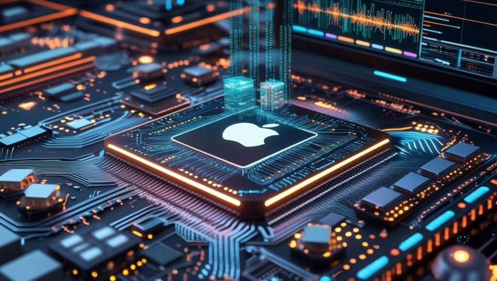 Metal 4 Debuts with AI‑Powered Graphics API 2 AI-powered Apple Metal 4 GPU rendering real-time graphics with neural data streams