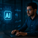 Global Demand for Technology Professionals: Skills, Roles, Job Openings & Future Trends 3 Professional working on futuristic AI dashboard